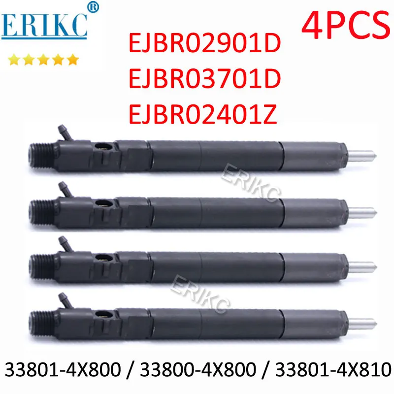 EJBR02401Z R02401Z Diesel Engine Injector 33800-4X800 33801-4X810 FOR HYUNDAI TERRACAN KIA MERCEDES-BENZ EJBR02901D EJBR03701D