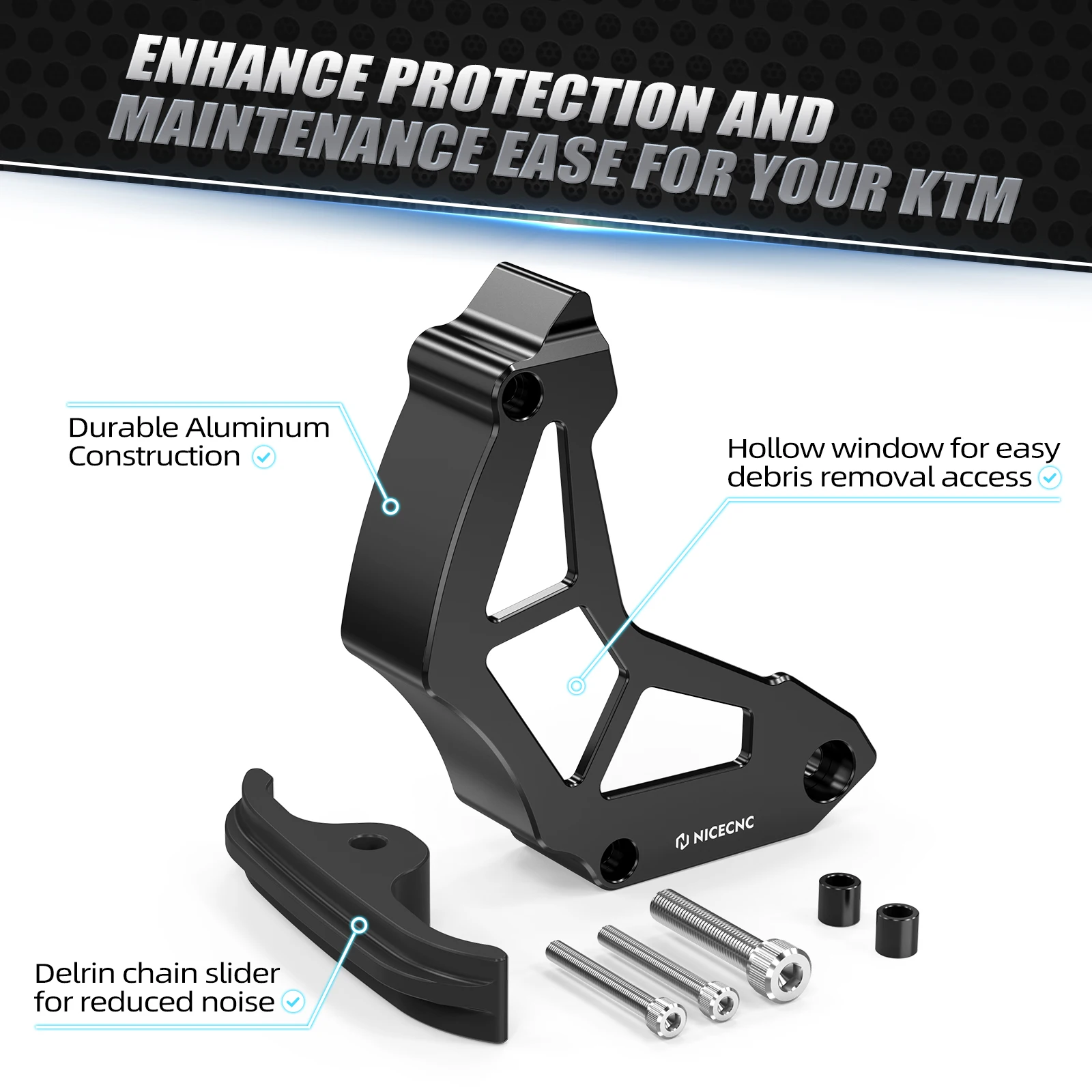 For KTM 790 890 Adventure R S 2019-2023 Chain Sprocket Guard Sensor Cover 790 890 Duke 2018-2023 Husqvarna Norden901 2022-2023