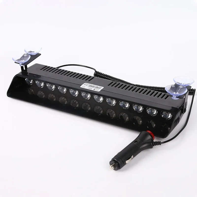 9/12 LED سيارة ضوء إحترافي فلاش إشارة تحذير منارة الشرطة اطفاء الطوارئ الزجاج الأمامي مقطورة مؤشرات السيارة مقاوم للماء #4