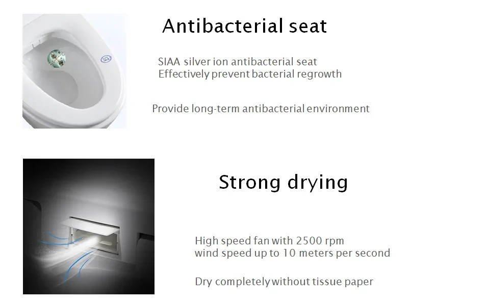 Vaso sanitário inteligente autolimpante montado no chão, bidê automático sem tanque, vaso sanitário inteligente para banheiro