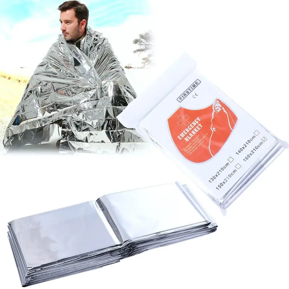 

Sun Protection for Camping Survival Blanket Hiking Survival Blanket Thermal Insulation Blanket Outdoor Emergency Blanket