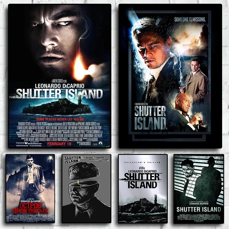 Shutter Island Classic Europe and America Movies Pictures For Room Living Canvas Painting Print Poster Art Home Wall Decor Gi