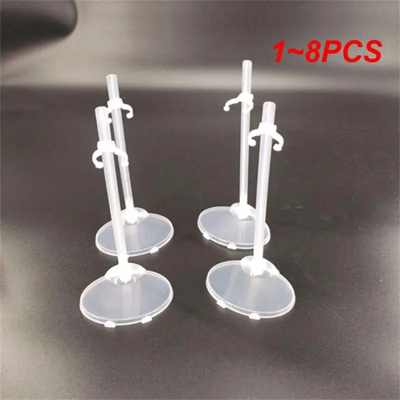 1~8PCS Compact Display Bracket Plastic Stand Holder Plastic Transparent Model Support Plastic Standing Display Support