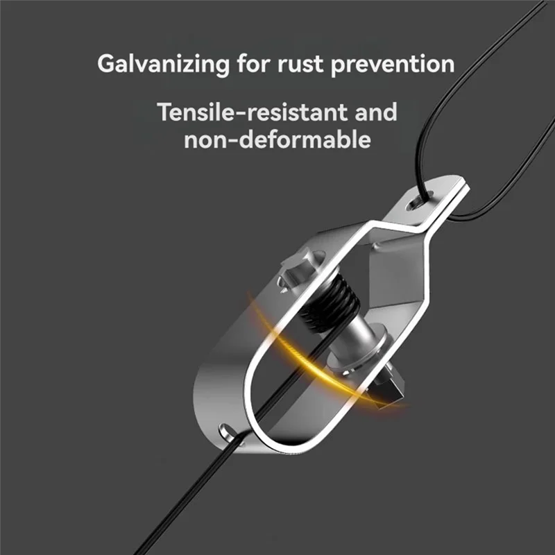 

ABZC-5 Pcs Electric Fence Tightener Barrier Fence Metal Cable Strainer Tool Wire Rope Tension Tensioner Heavy Duty Tightener