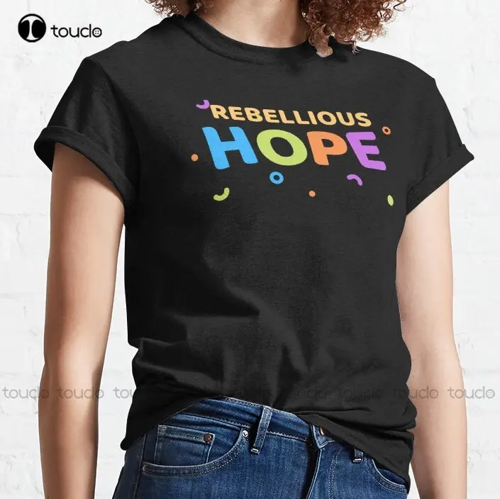 

Rebellious Hope Classic T-Shirt Boys Tshirts Make Your Design Funny Art Streetwear Cartoon Tee Digital Printing Tee Shirts Retro