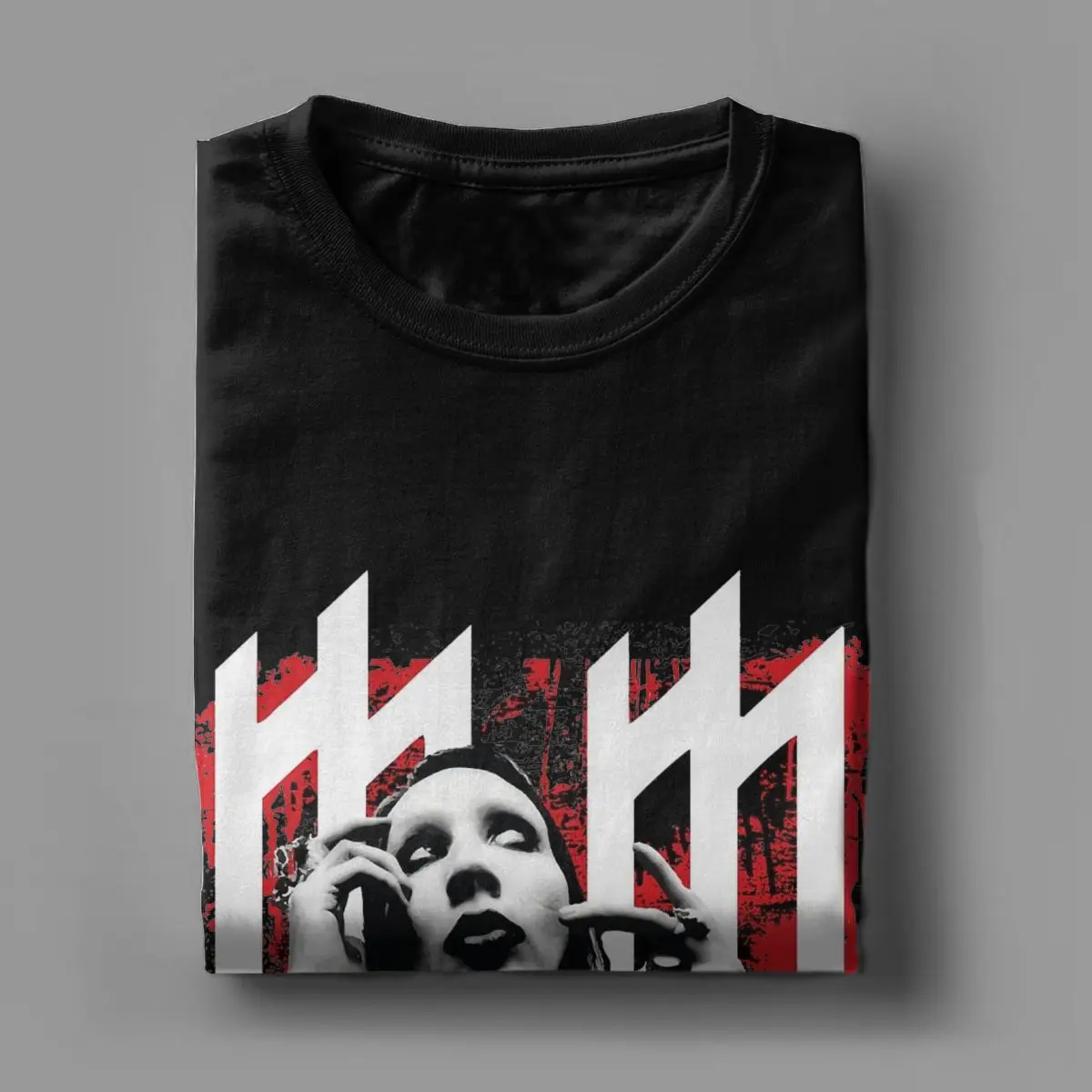 Marilyn Manson T Shirt Men Women\'s 100% Cotton Humorous T-Shirt O Neck Metal Music Rock Tee Shirt Short Sleeve Tops Classic