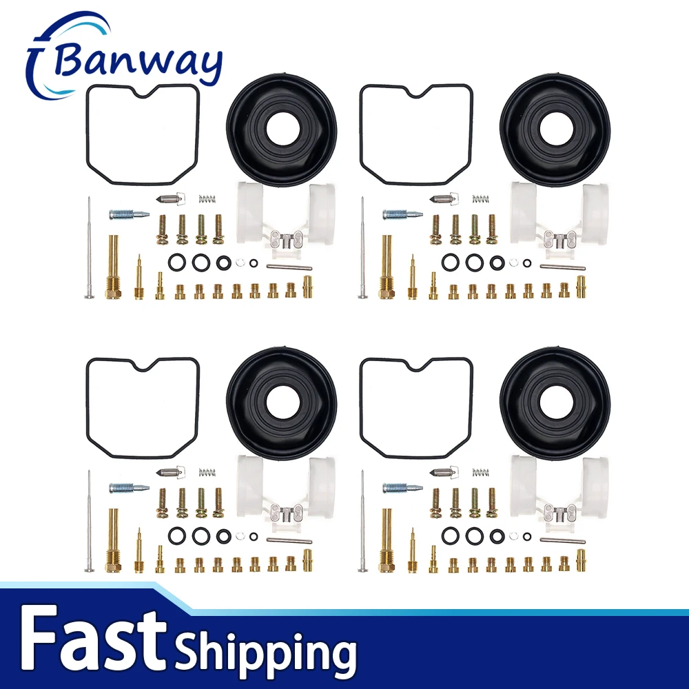 

4x Carburetor Rebuild Repair Kits For Kawasaki Zephyr ZR750-H ZR-7 ZR-7S Motorcycle Carb Overhaul Set Gasket Parts