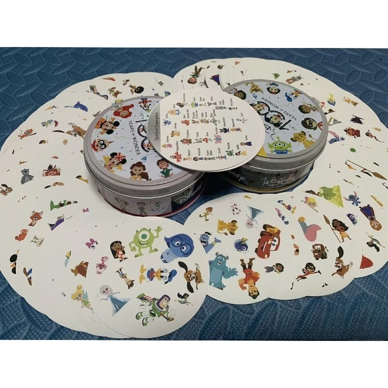 Disney Card Board Game Frozen 2 Princess Toys Iron Box Family Funny Party Holidays Camping Tool Sports Christmas Halloween Gifts