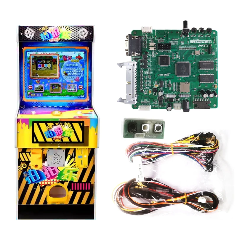 

One Touch 61 In 1 West Cowboy Game PCB Game Board Led Button Swicth Board For Arcade Game Machine DIY Kit