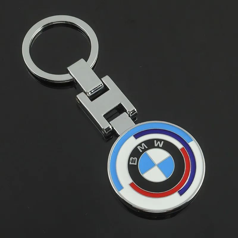 Metal Round Car Keychain Emblem KeyRing Pendant For BMW E46 E90 E60 F30 F10 E39 E36 F20 G30 G20 E87 E92 E91 E30 F11 F31 X1 X2 X3 - view 5