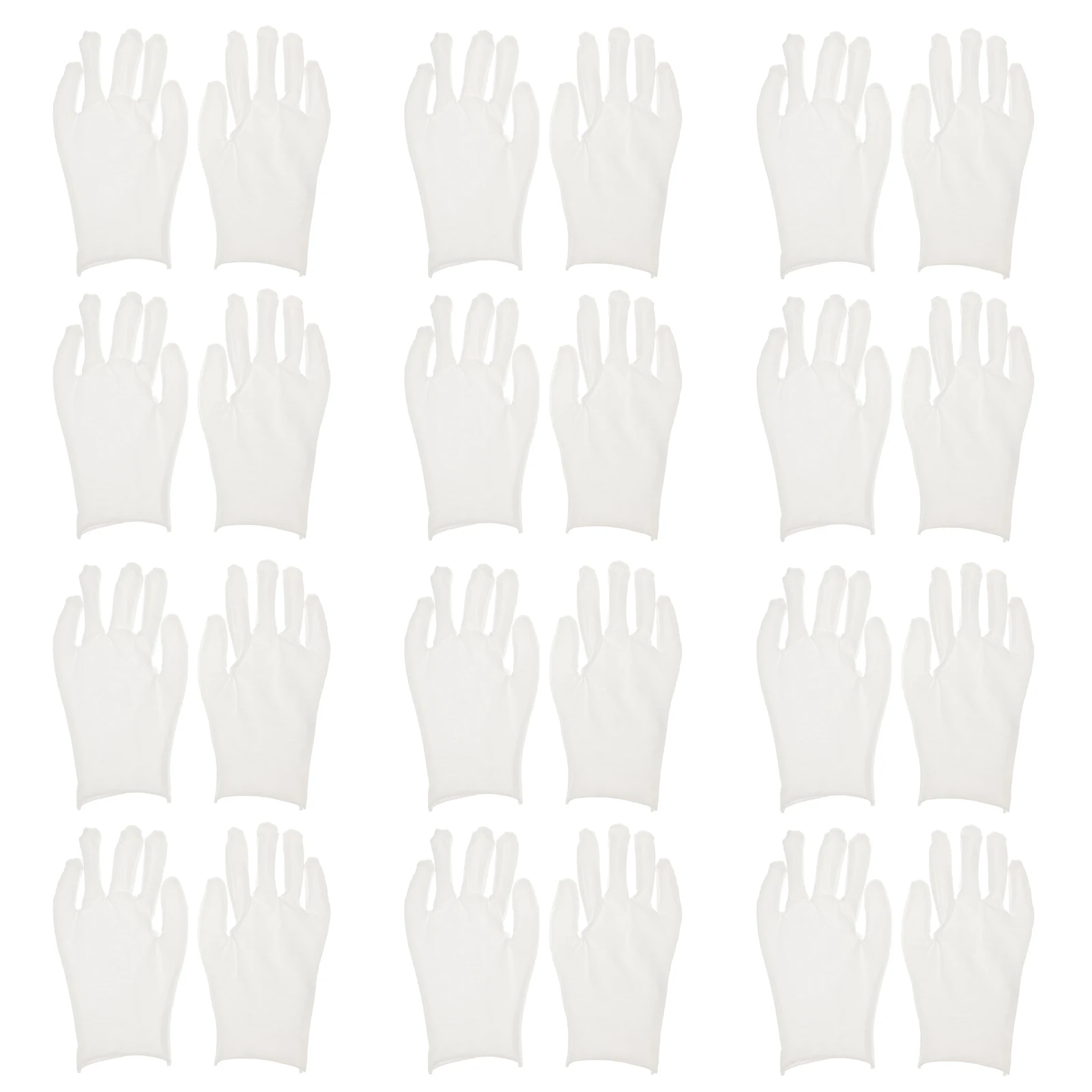 12pcs Cotton Gloves Lightweight Stretchy One Size Fits Most For Gardening Cleaning Industrial Work Protective Glove Safety Work