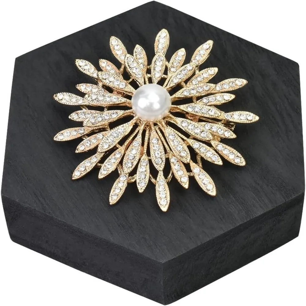 

6pcs/set Wooden Hexagon Display Stand Decorative Show Shelf Jewelry Holder Vintage Style Jewelry Display Stand Jewelry Display