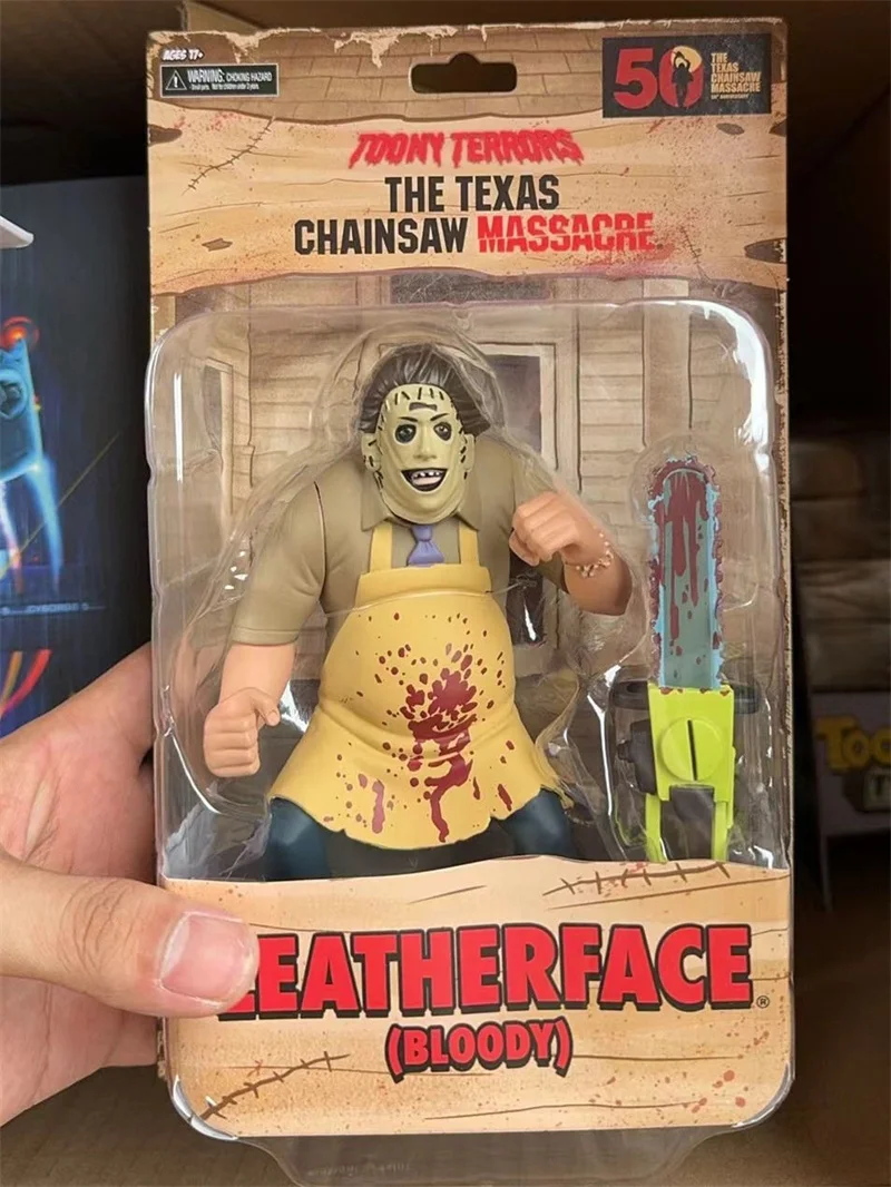 NECA 41600 41601 Toony Terrors The Texas Chainsaw Massacre Leatherface BLOODY/PRETTY WOMEN Action Figure Anime Model