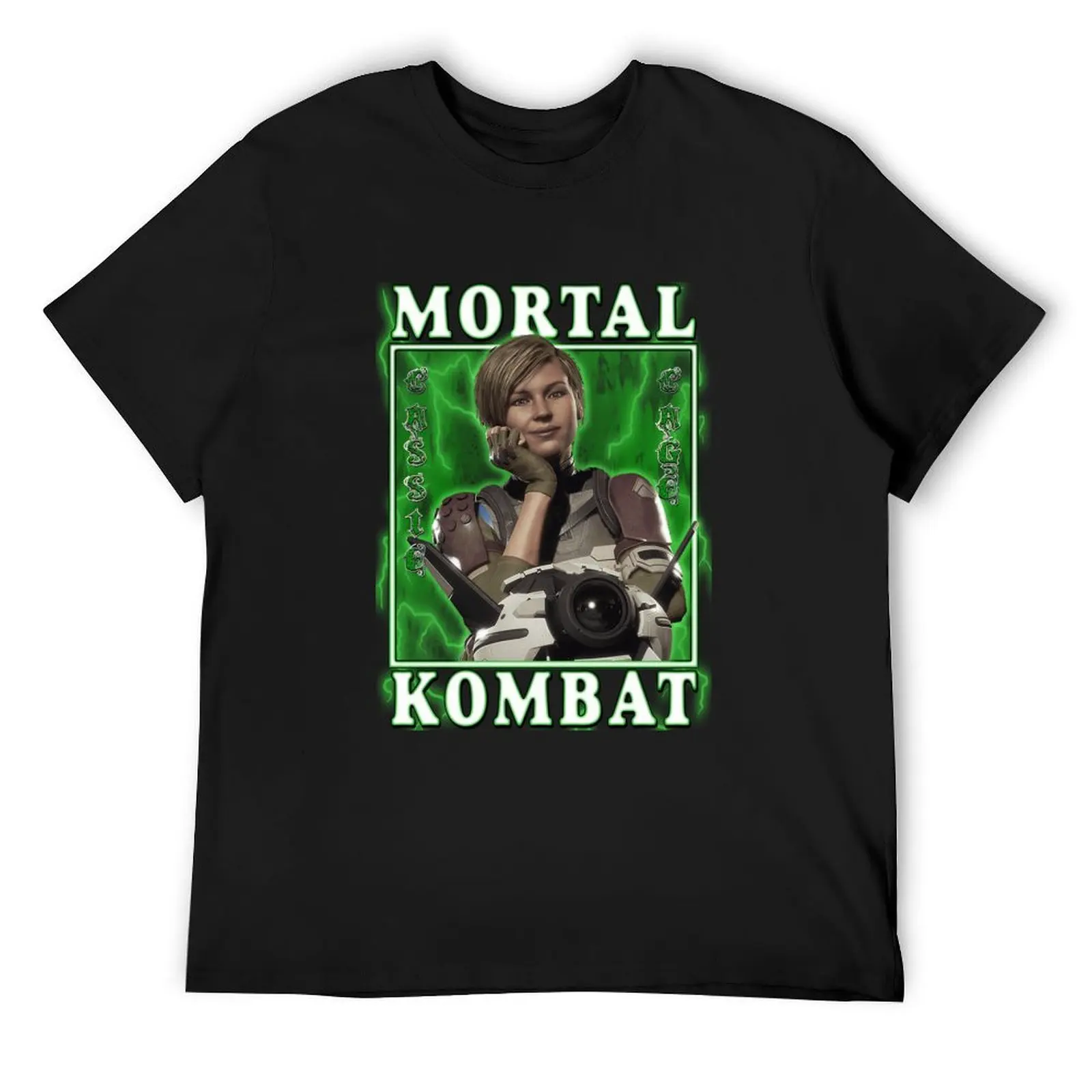 Mortal Kombat – Cassie Cage MK T-Shirt customizeds kawaii clothes shirts graphic black t shirts for men