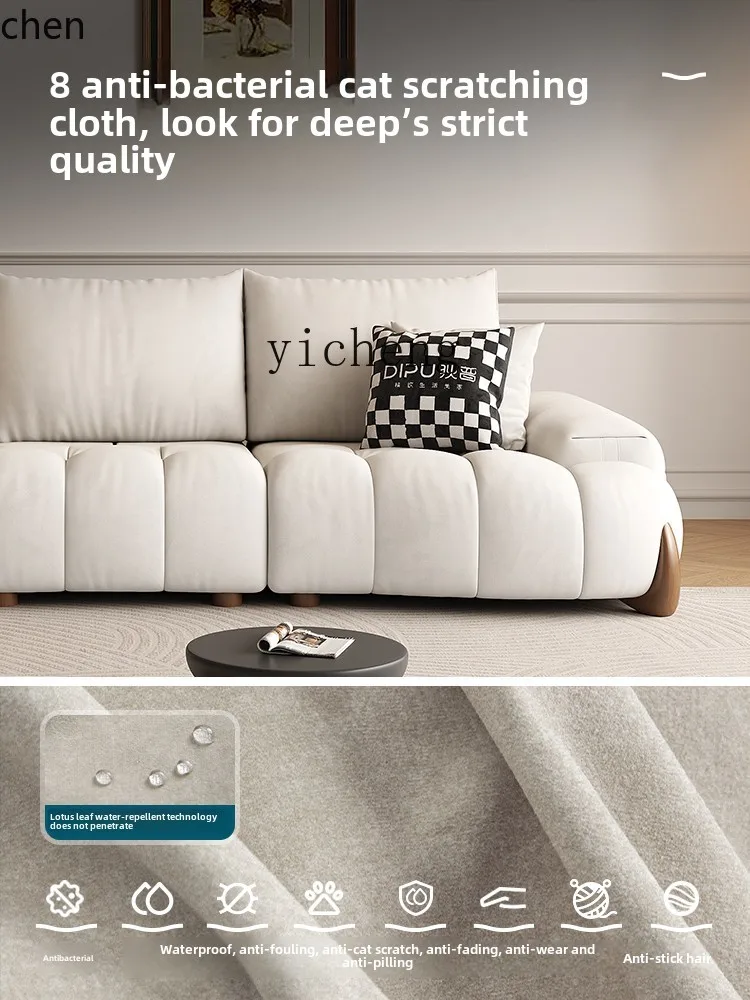 HXL technology cloth sofa living room modern new function adjustable straight row cat scratching cloth sofa
