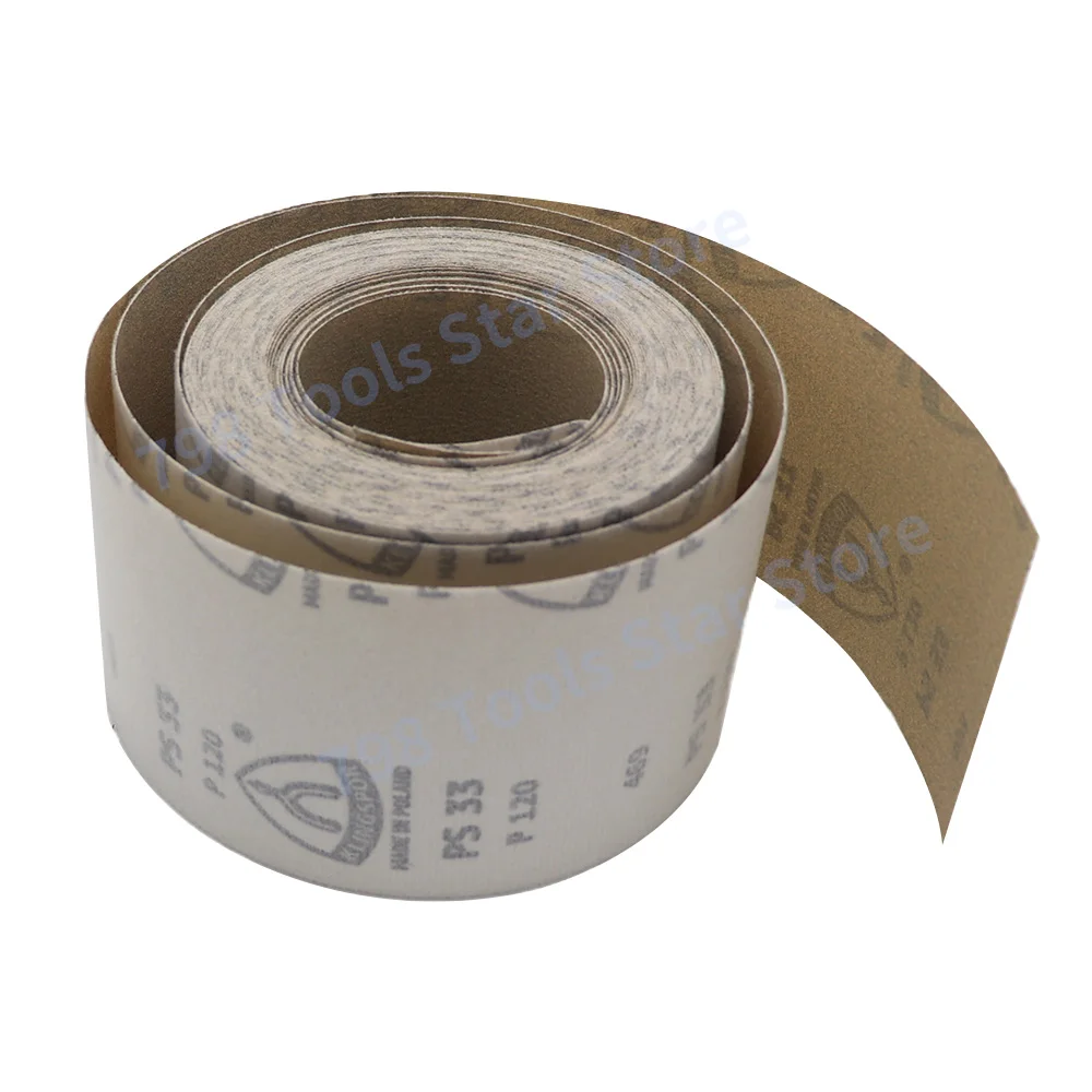 

PS33 Hook and Loop Sandpaper Aluminum Oxide Abrasive Sanding Paper Roll For Woodworking Automotive Grinding