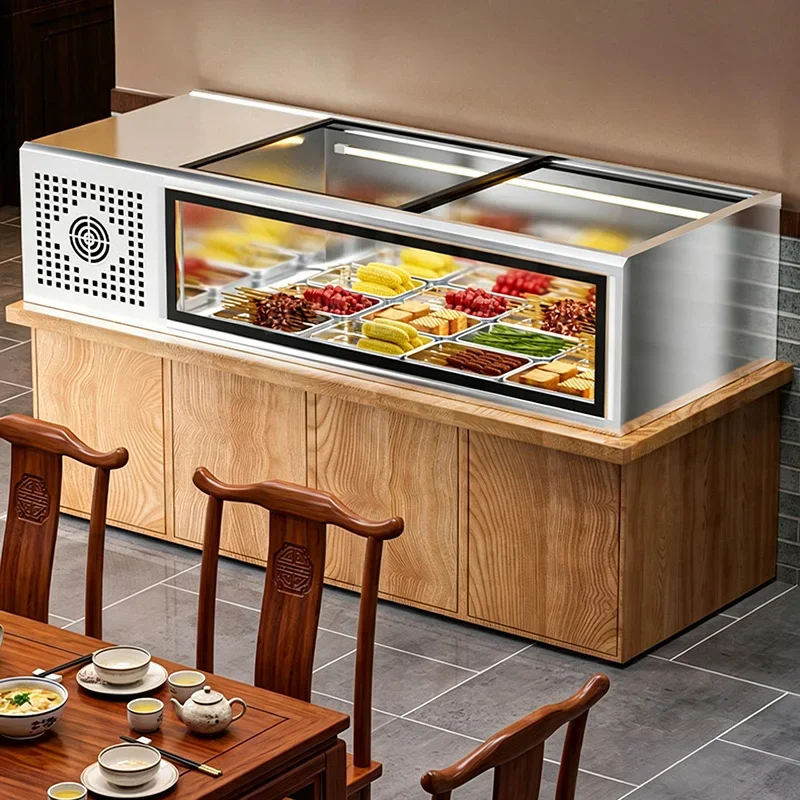 Countertop Refrigerated Display Cases, Mobile Freezers, Commercial Refrigerated and Frozen Barbecue Display Cases (Customized)