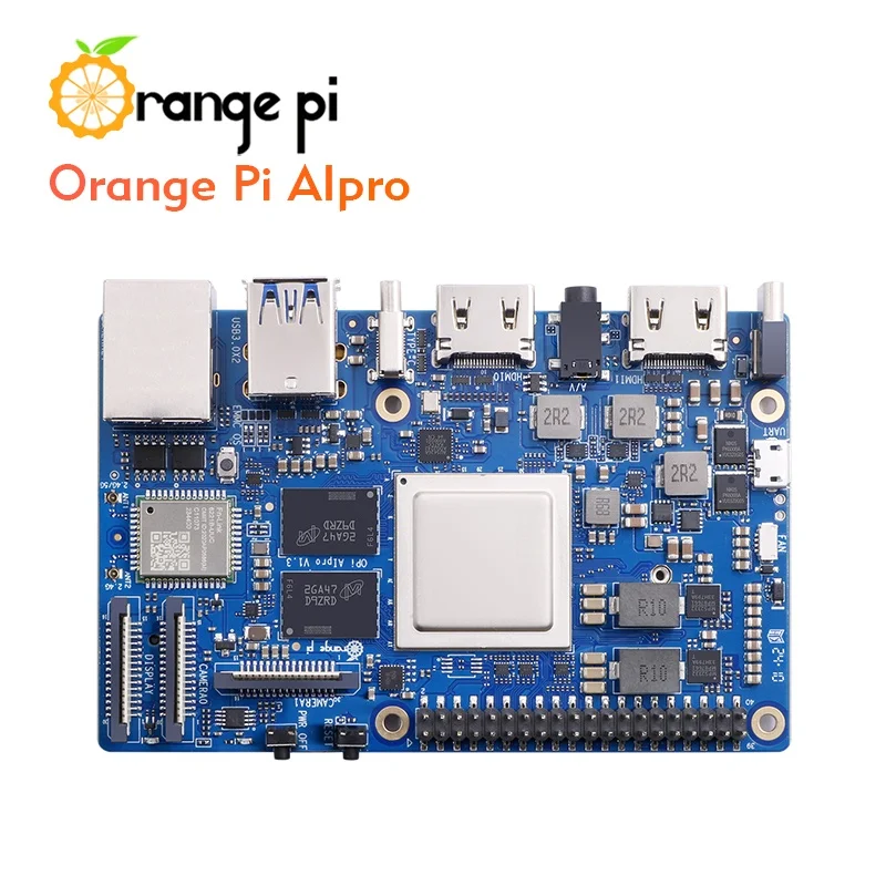 Orange Pi AIPro Orange Pi Development Board AIPro Ascend AI Processor 8/20 TOPWiFi Bluetooth