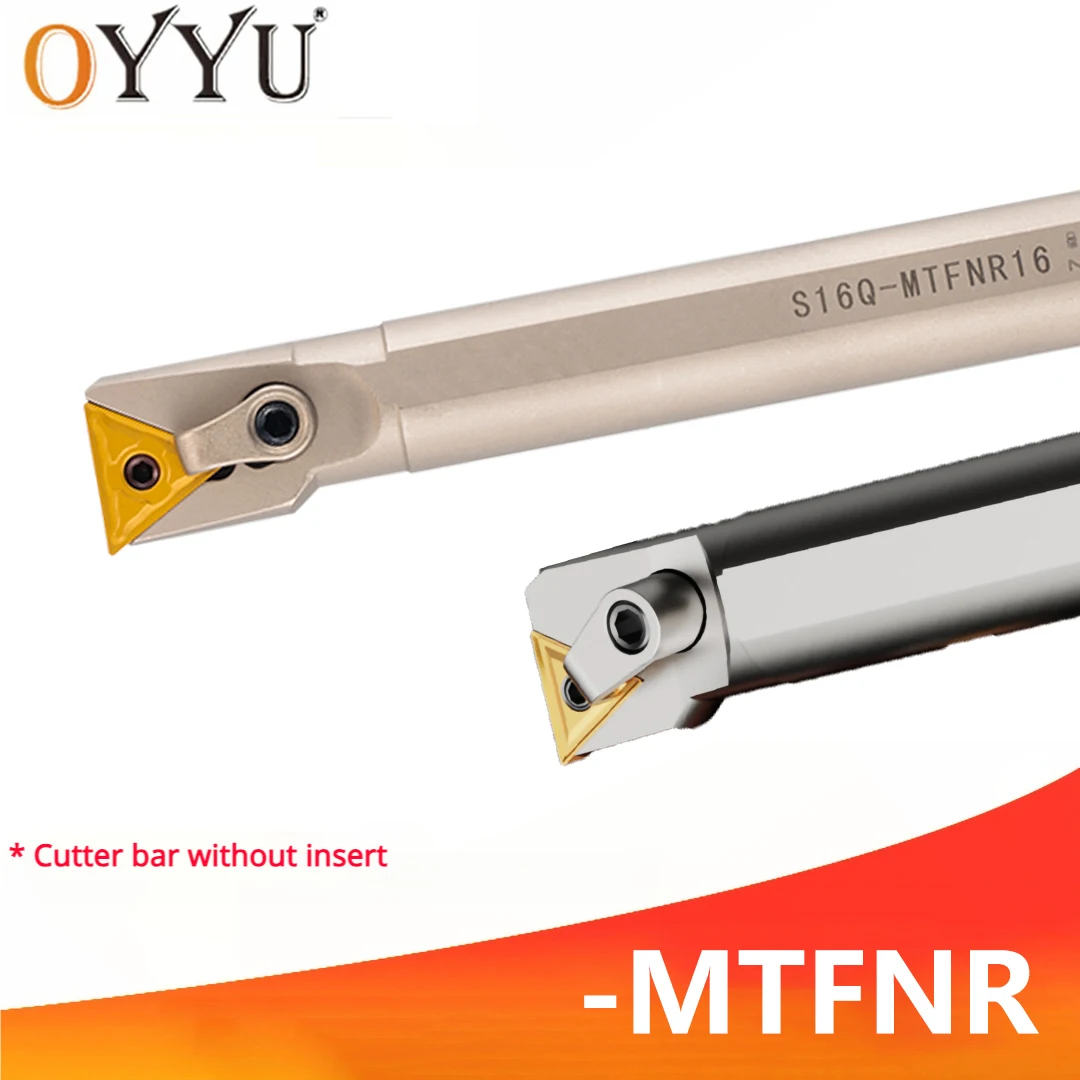 

OYYU MTFNR Внутренний держатель инструмента из пружинной стали Расточная оправка S16Q S20R S25S MTFNR16 Хвостовик с ЧПУ S16Q-MTFNR16 S20R-MTFNR16 S25S-MTFNR16