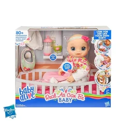 Hasbro Naughty Baby Smart Interactive Action Figures Can Feed and Talk Toys Collectibles Girls Play House Toys Children's Gifts