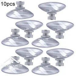 10PCS Mushroom Head Clear Suction Cups Thumb Nut Strong Vacuum Suckers PVC Kitchen Bathroom Window Wall Car Hooks