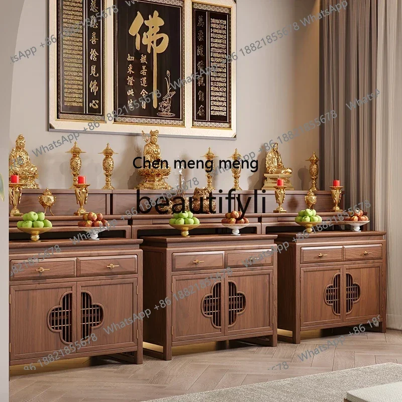 블랙 월넛 신형 중국식 향꽂이 가정용 원목 향꽂이 불상용 향꽂이 중앙 홀 테이블용