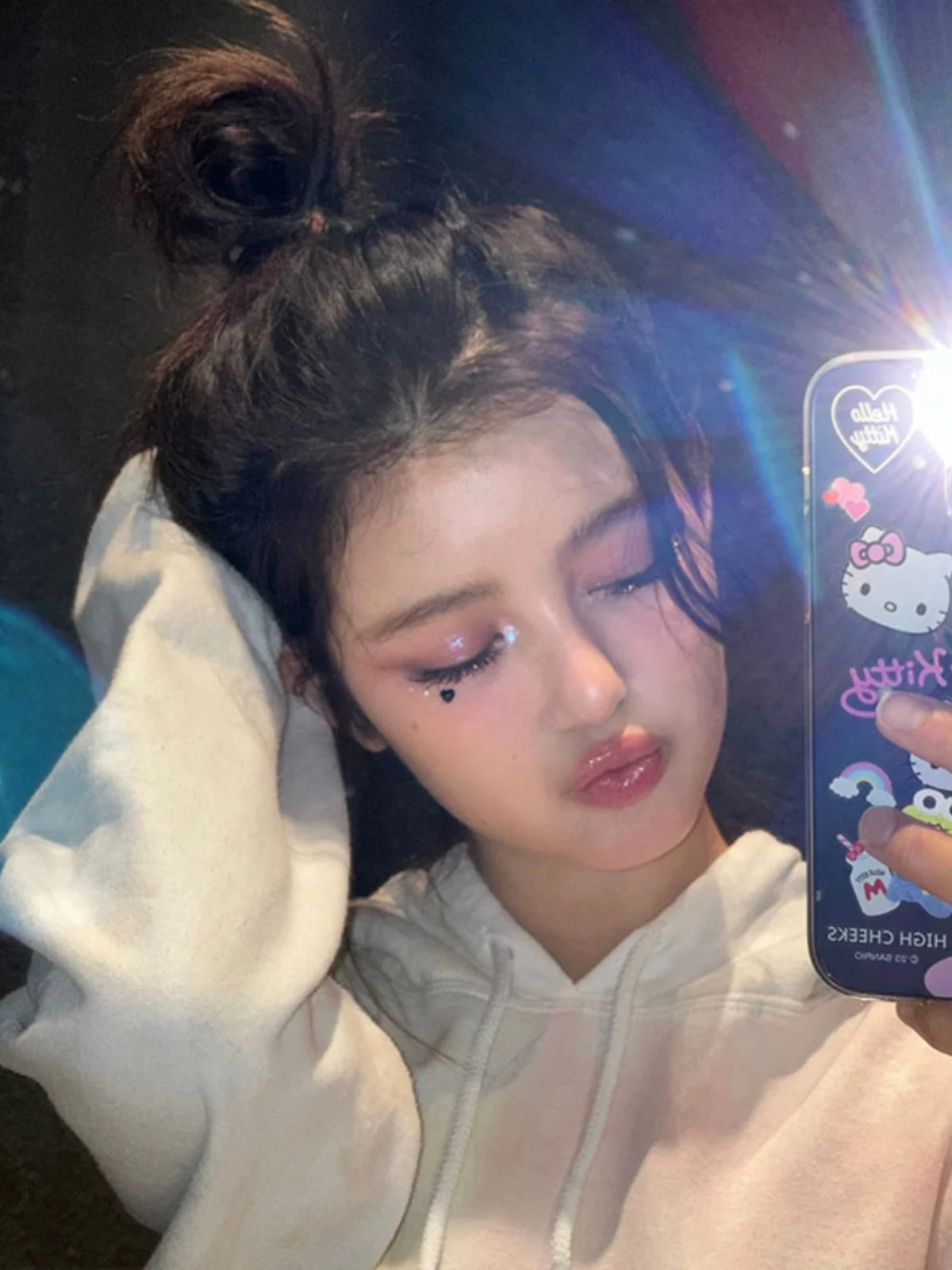 NewJeans Danielle ex Oversized Hoodie Puur Katoen Fce Lente Herfst Winter Dames Heren Sweatshirt Comfortabele pasvorm