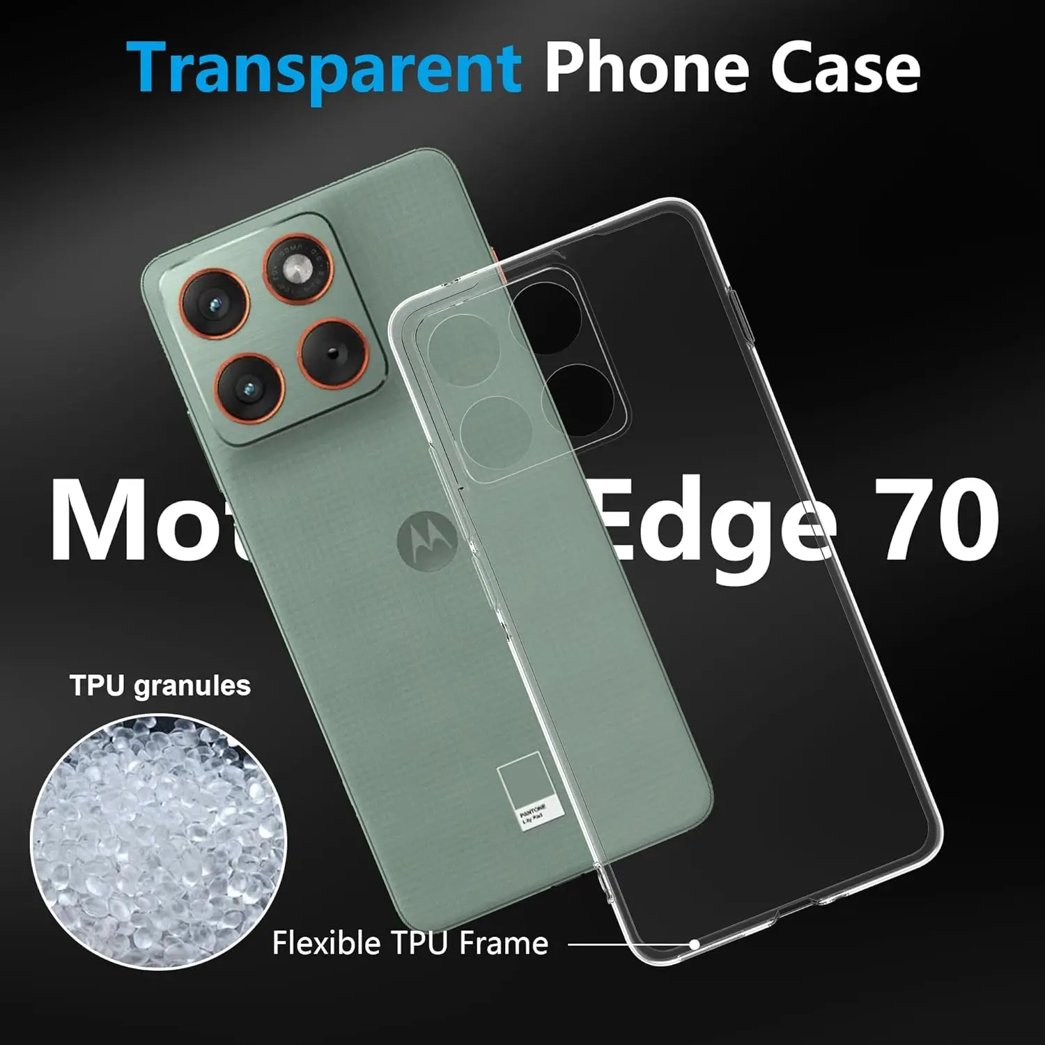 رقيقة جدا واضح لينة بولي TPU كاميرا حماية عودة قضية الهاتف غطاء ل Motolora موتو إيدج 70 Edge70 X70 الهواء T2601-2 XT2603-2 #6