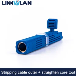 Linkwylan Cable Cutting Tool Pull Straight Cable Core Ethernet Wire Stripper Round Lan Cutter Stripping Tool for CAT7 CAT6 CAT5E