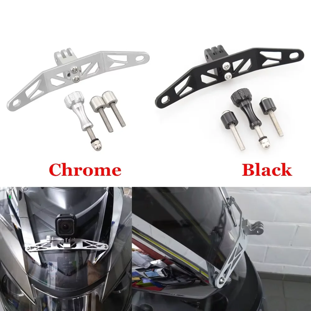 Motorcycle Accessories Front Camera Bracket Recorder Cam Rack Mount Holder Aluminum Black Silver Fit For BMW G310GS 2017-2025