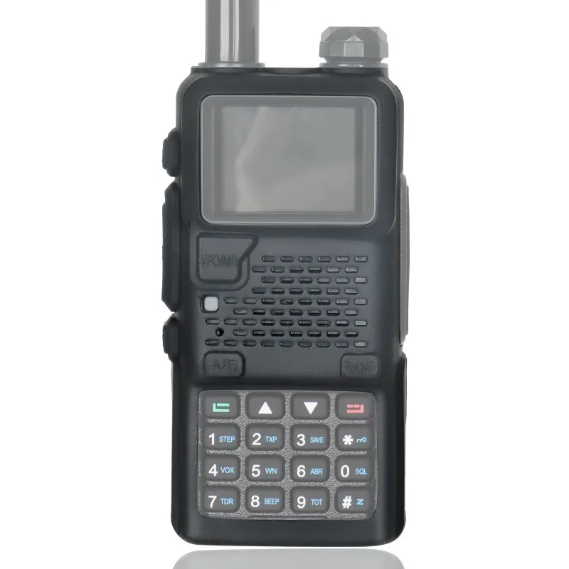 Baofeng UV-5RH UV-5RM/K5Plus Walkie Talkie Penutup Pelindung Karet Soft Case Kantong Hitam Ham Radio Tas