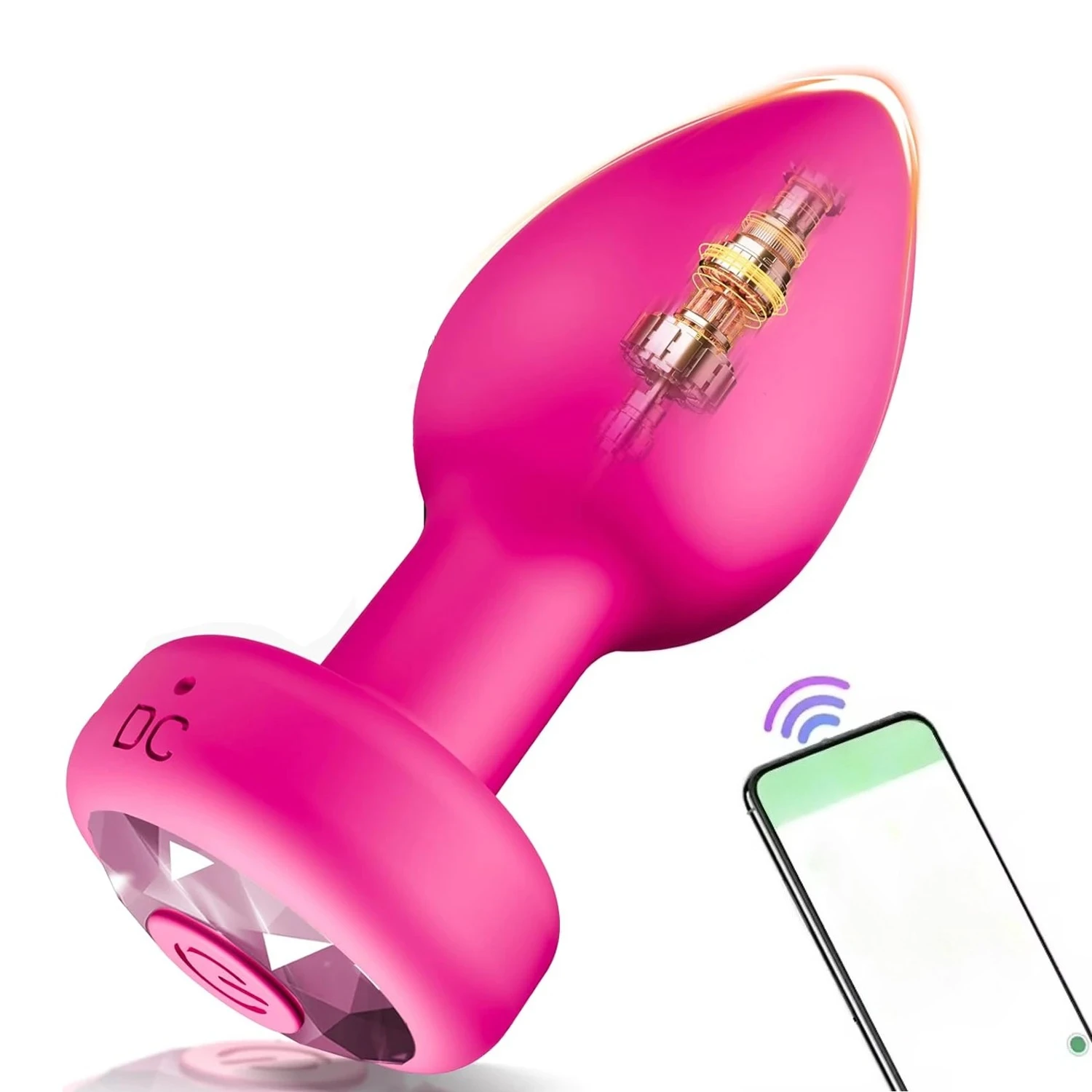 APP Wireless Anal Vibrator Butt Plug Men Prostate Massager 10 Vibration Modes Rechargeable Adult Intimate Toy for Women Couples