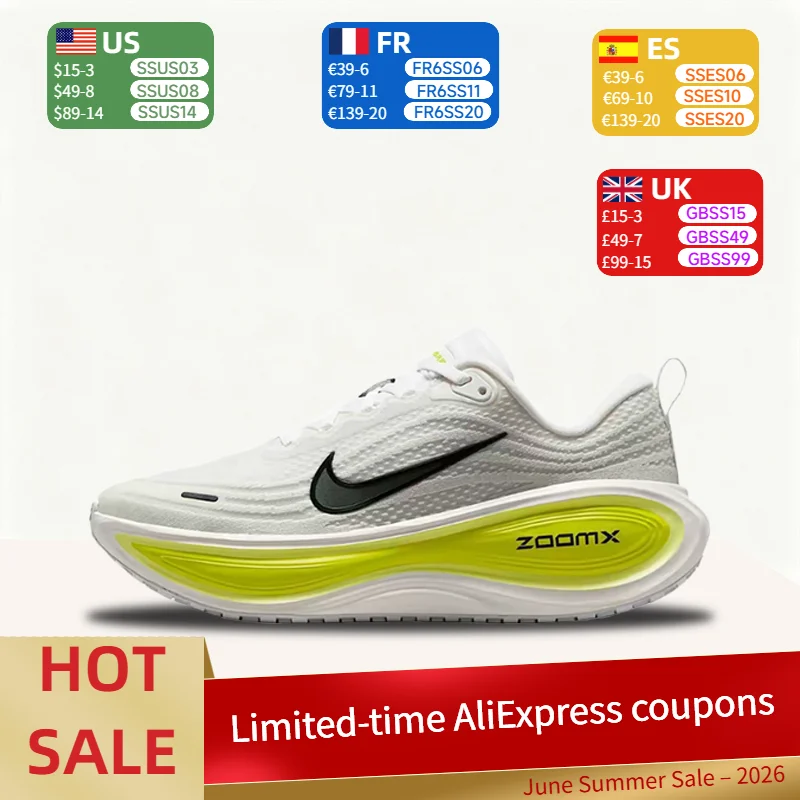 

Nike Vomero Plus: Versatile, Comfortable, and Lightweight Low-Top Running Shoes for Women in White and Green HV8154-106