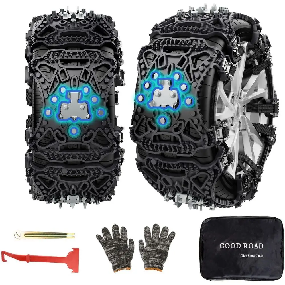 

Регулируемые противоскользящие цепи для колес автомобилей, ширина 150 мм, для шин 165-265 мм, модели 2022-2024 годов