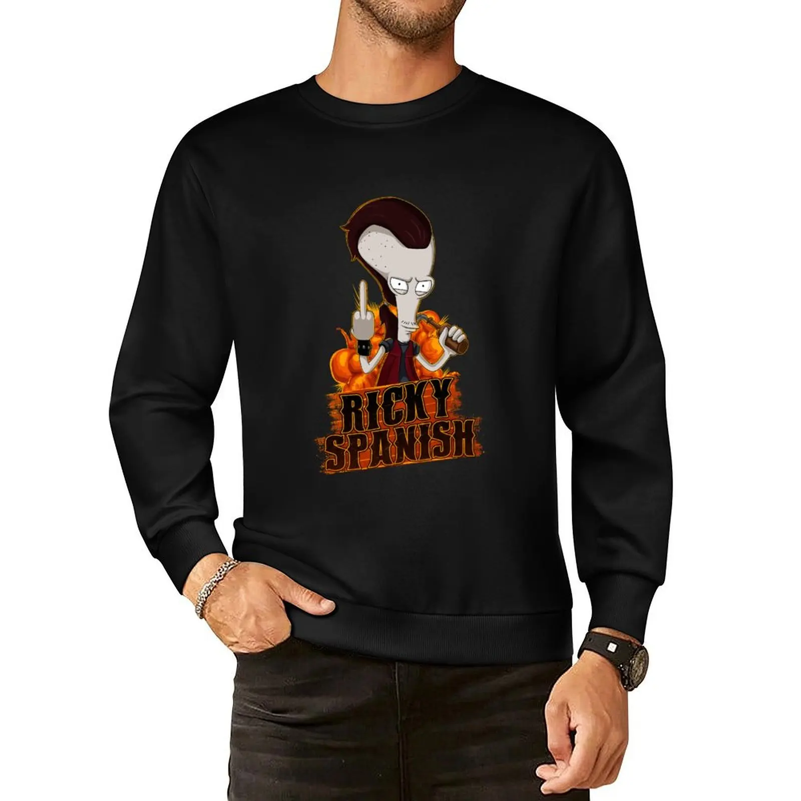 

Ricky Spanish Pullover Hoodie blouse fashion men oversize sweatshirt