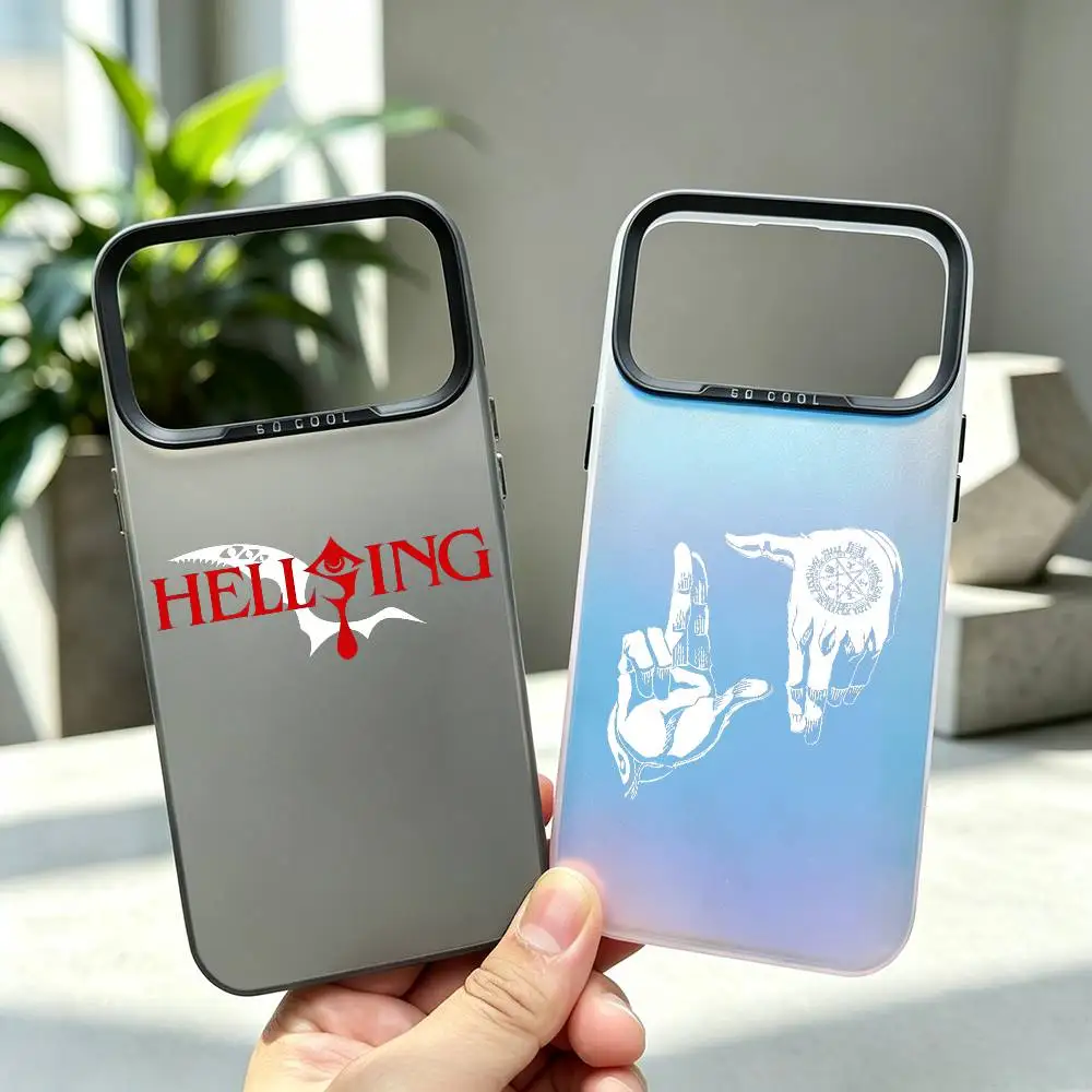 Hellsings U-Ultimate LOGO Anime Phone Case For iPhone18 17,16,15,14,13,12,11 Plus,Pro Max,XS,Colorful Phone case Funda Cover