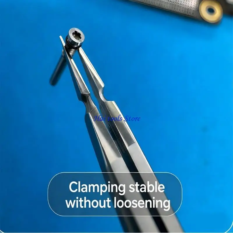 X37E Super Fine Tip Hardened 3D Tweezers Industrial Tweezers for Minutes Component Manipulation Like Fingerprint Module