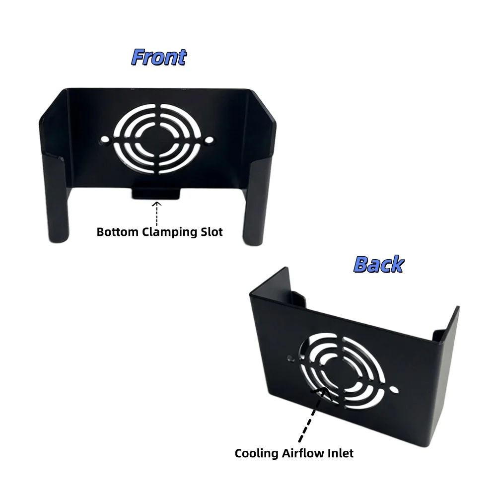 Aluminum Alloy Mount Bracket for Apple TV HD/4K 1&2 Gen, Lightweight Heat Dissipation Holder with 2 Installation Methods