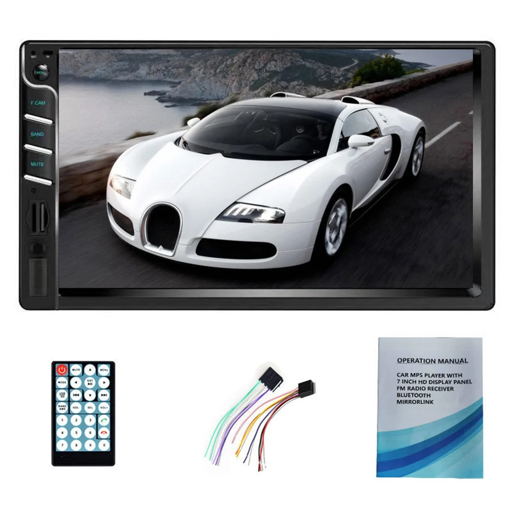 

Двойная Автомобильная стереомагнитола 2 Din 7 дюймов, Bluetooth, USB зеркальная ссылка для GPS