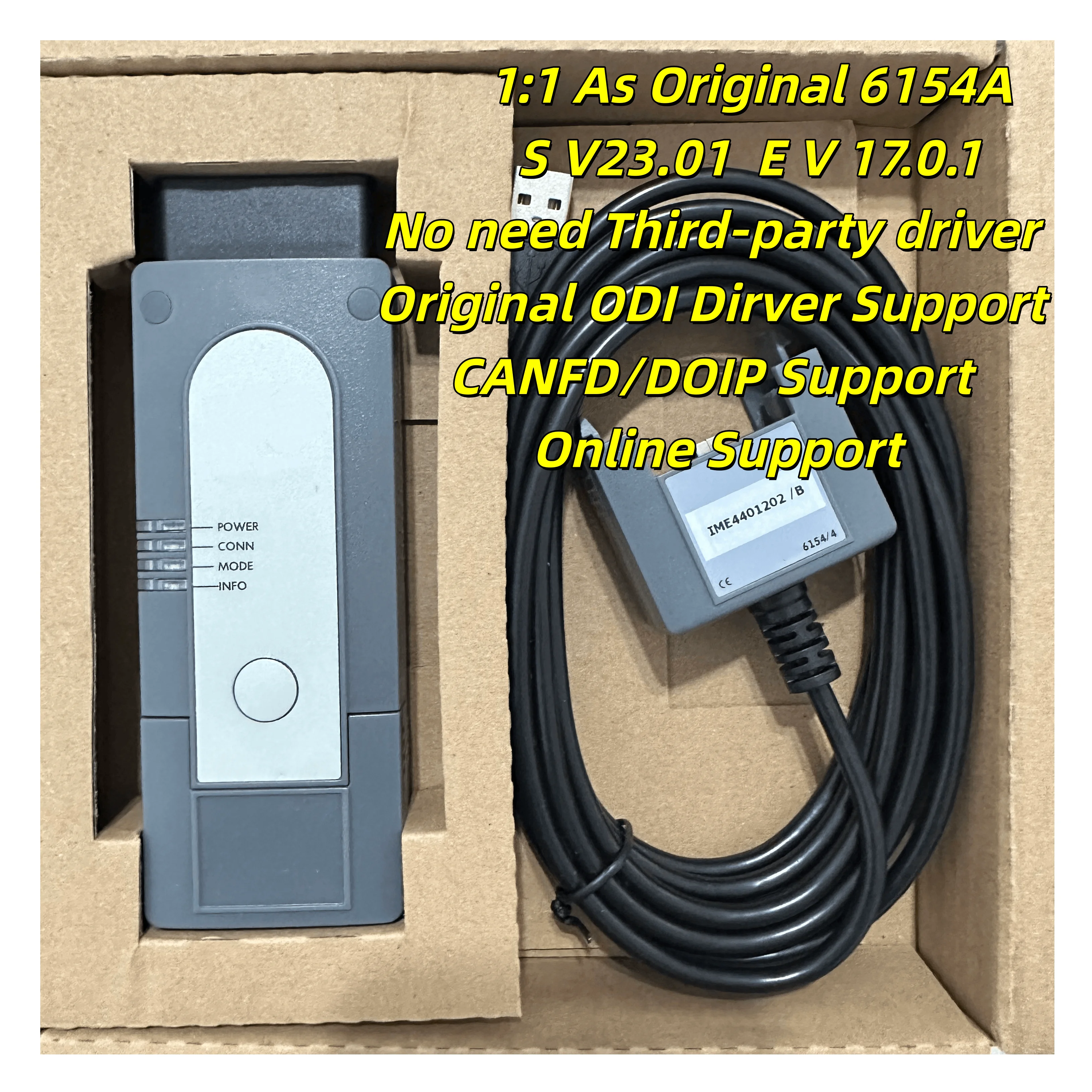 6154A Support Online DoIP CAN FD 6154A V23.01 V17.0.1 Engineering Software fit for VAG Car Diagnostic Tool