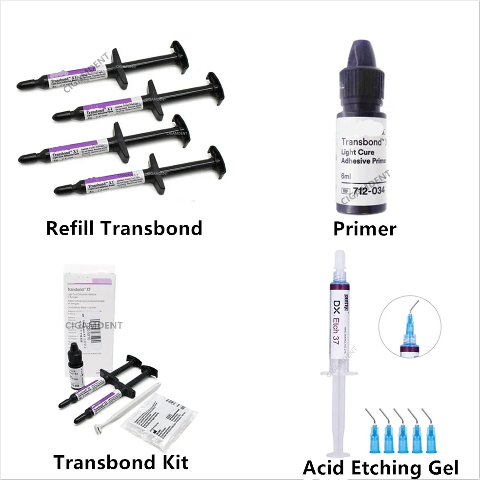 Transbond XT Ortho Adhesive Primer Kit dentystyczny klej do zębów do forniru orto uchwyt usztywny lekki środek wiążący