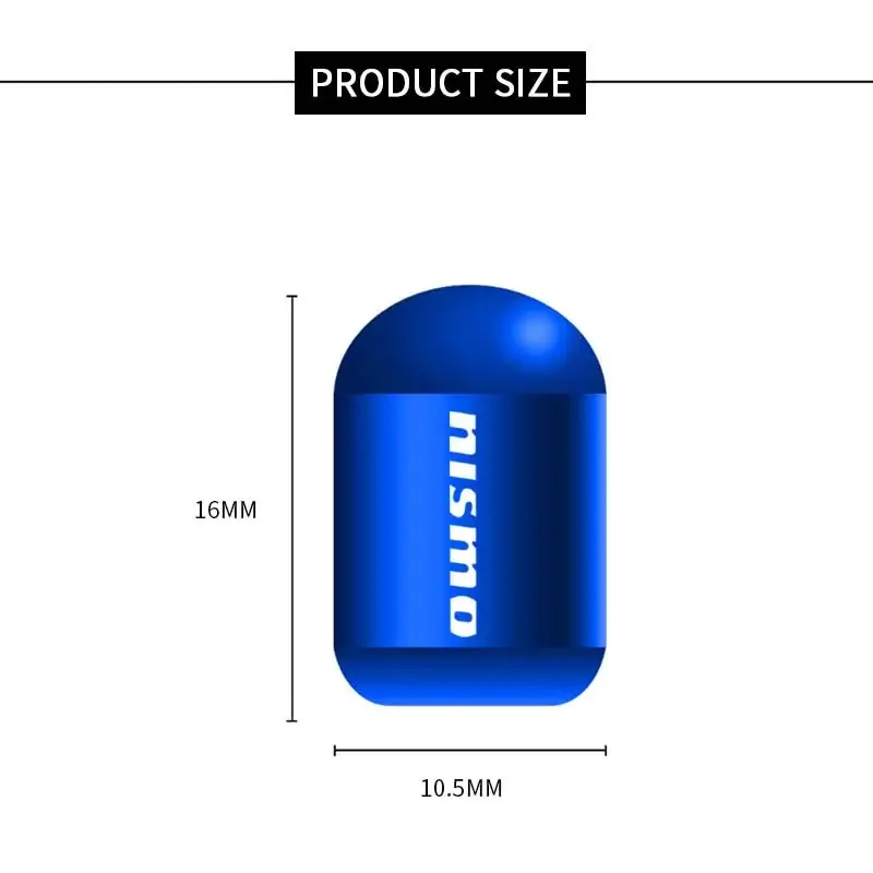 Car Styling Tire Valve Caps Wheel Stem Covers Decoration for Nissan Qashqai Juke Sentra Altima Versa Maxima Almera Rogue Kicks