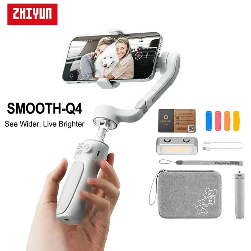 

Zhiyun Smooth Q4 3-Axis Smartphone Gimbal Stabilizer for iPhone 15 14 13 12 PRO MAX Android Samsung Galaxy Xiaomi Huawei OnePlus