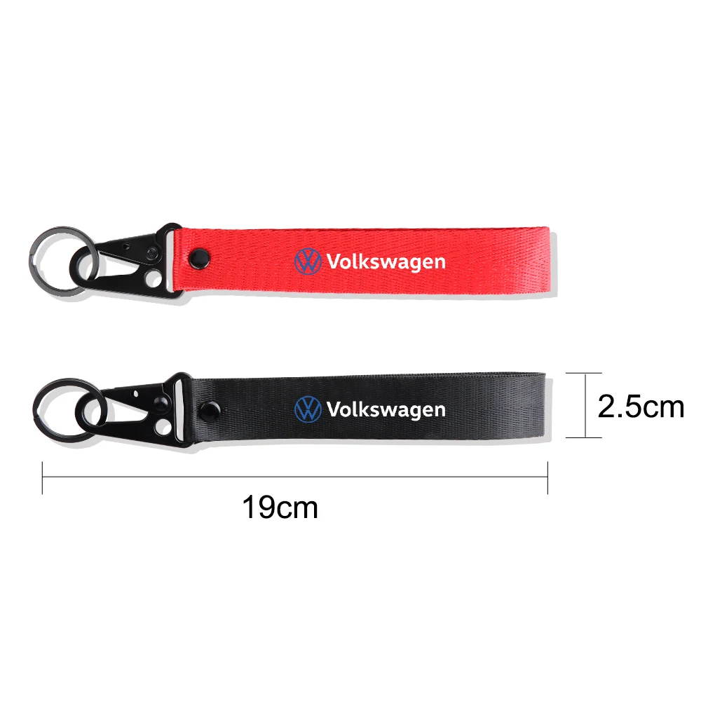 Nylon Car Keychain Auto Decoration Accessories For Volkswagen VW Golf Polo Tiguan Passat B6 Jetta Touran CADDY GTI Touareg