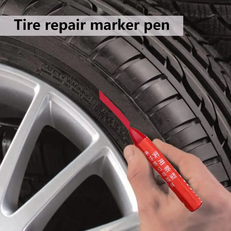 Tire Crayon Marker Waterproof Universal Marking Crayons Portable Marking Crayons For Motorcycle Electric Vehicle Fade Resistant