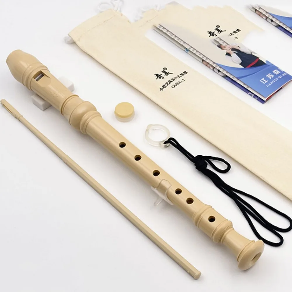 

Easy Adjustable Soprano Recorder Baroque Fingering Non-toxic Eight Hole Clarinet Food Grade ABS Natural Vertical Flute