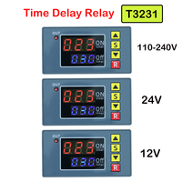 AC 110V 220V DC 12V 24V Digital Time Delay Relay 0-999 LED Display Cycle Timer Control Switch Timing Relay Time Delay Switch