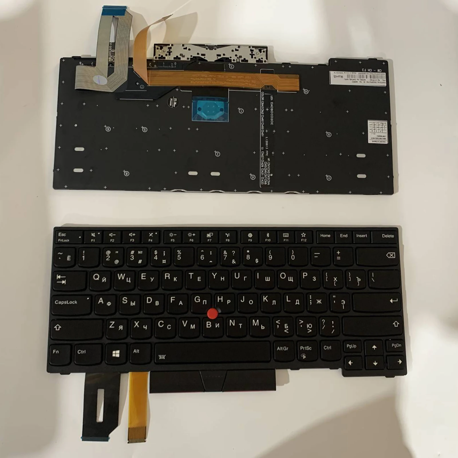 

Клавиатура для ноутбуков Lenovo ThinkPad E485 T490 T495 E490 E495 T480S E480, раскладка RU