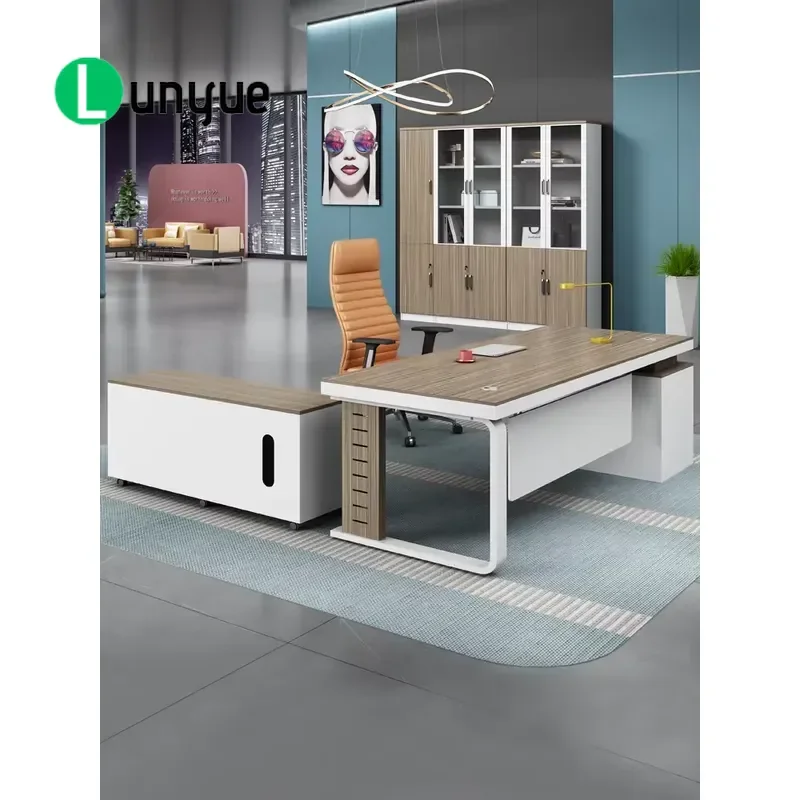 Modern Office Desk Computer Table Workstation for Home Study Writing Laptop Stand Sturdy Wooden Furniture Space Saving Design