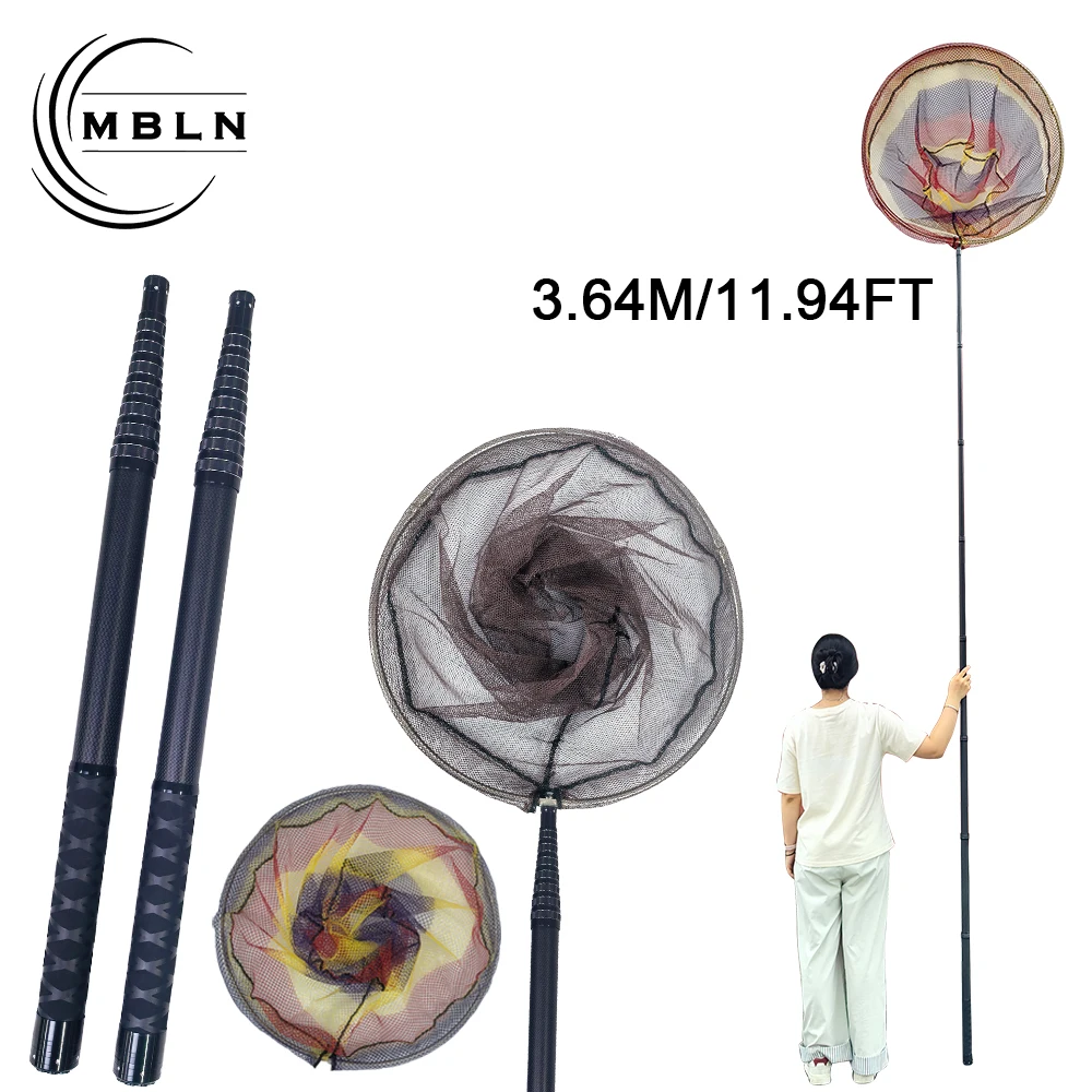 Red de Pesca MBLN 3.6m – Fibra de Carbono Telescópica